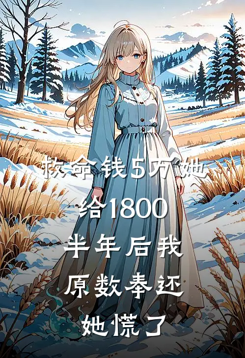 救命钱5万她给1800，半年后我原数奉还她慌了