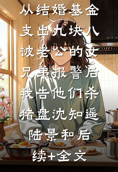 从结婚基金支出九块八被老公的女兄弟报警后，我告他们杀猪盘沈知遥陆景和后续+全文