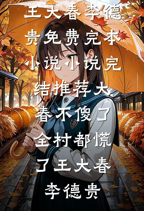 大春不傻了，全村都慌了王大春李德贵免费完本小说_小说完结推荐大春不傻了，全村都慌了(王大春李德贵)