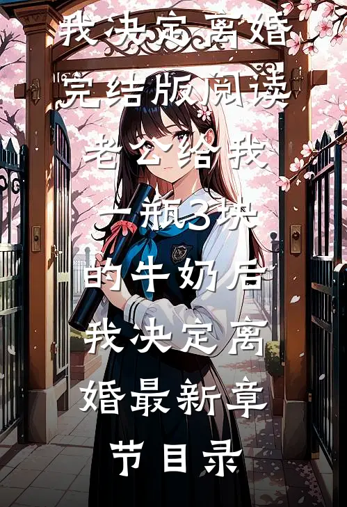 《老公给我一瓶3块的牛奶后，我决定离婚》完结版阅读《老公给我一瓶3块的牛奶后，我决定离婚》最新章节目录